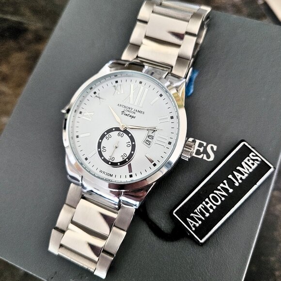 Anthony James London Vintage Men's Designer Dress Watch - Picture 6 of 6